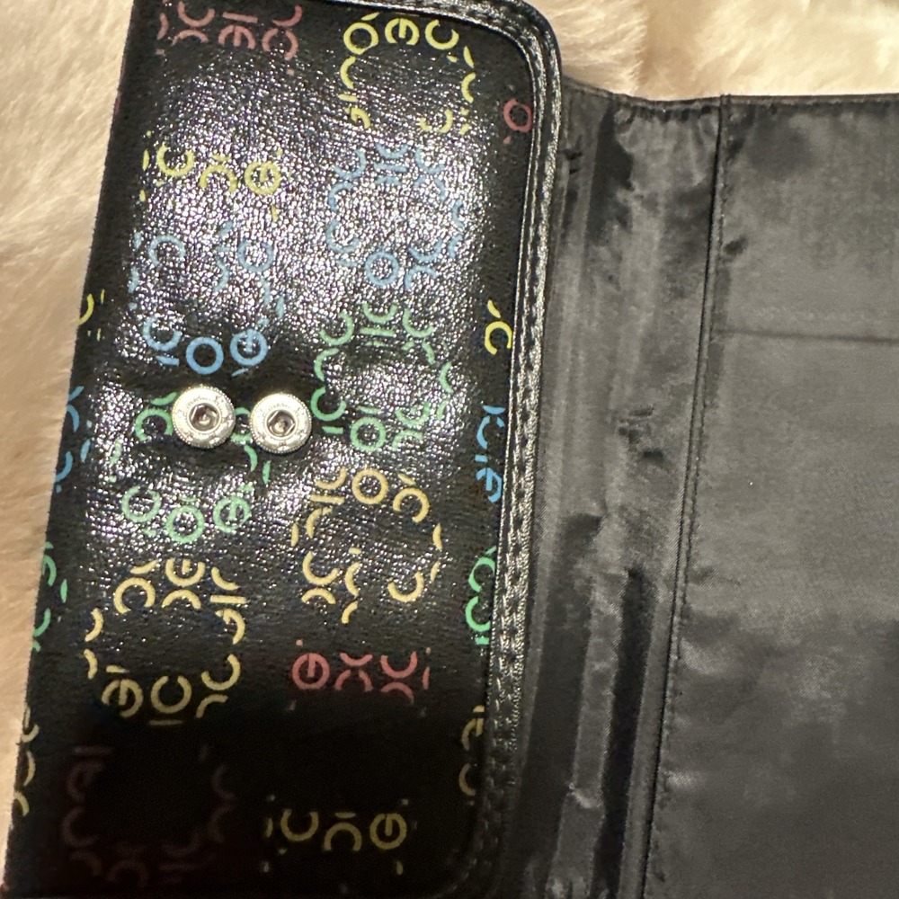 Coogi Australia Wallet Card Holder Multicolor Checkbook Snap Closure Pockets - Picture 11 of 12